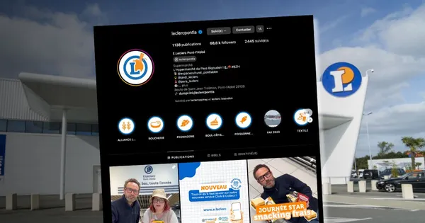 Pourquoi (et comment) le Leclerc de Pont l'Abbé cartonne sur Instagram