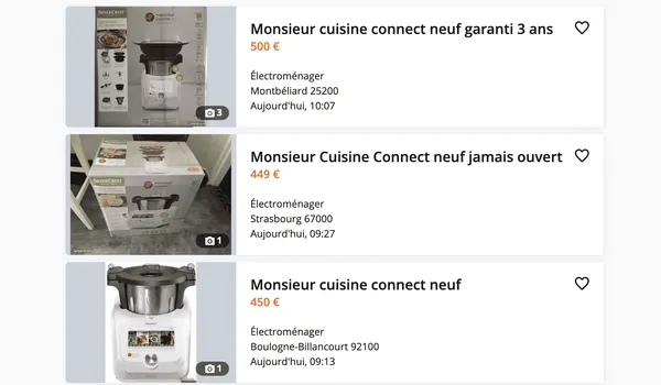 Des robots-cuiseur de Lidl revendus en masse sur Le Bon Coin