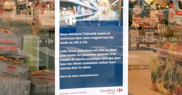Carrefour généralise les “heures silencieuses” dans ses 1200 magasins