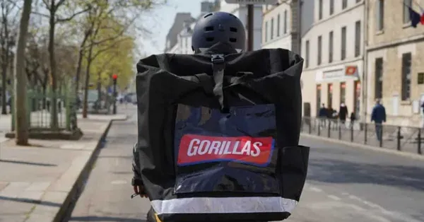 Livreur Gorillas, service de livraison à domicile